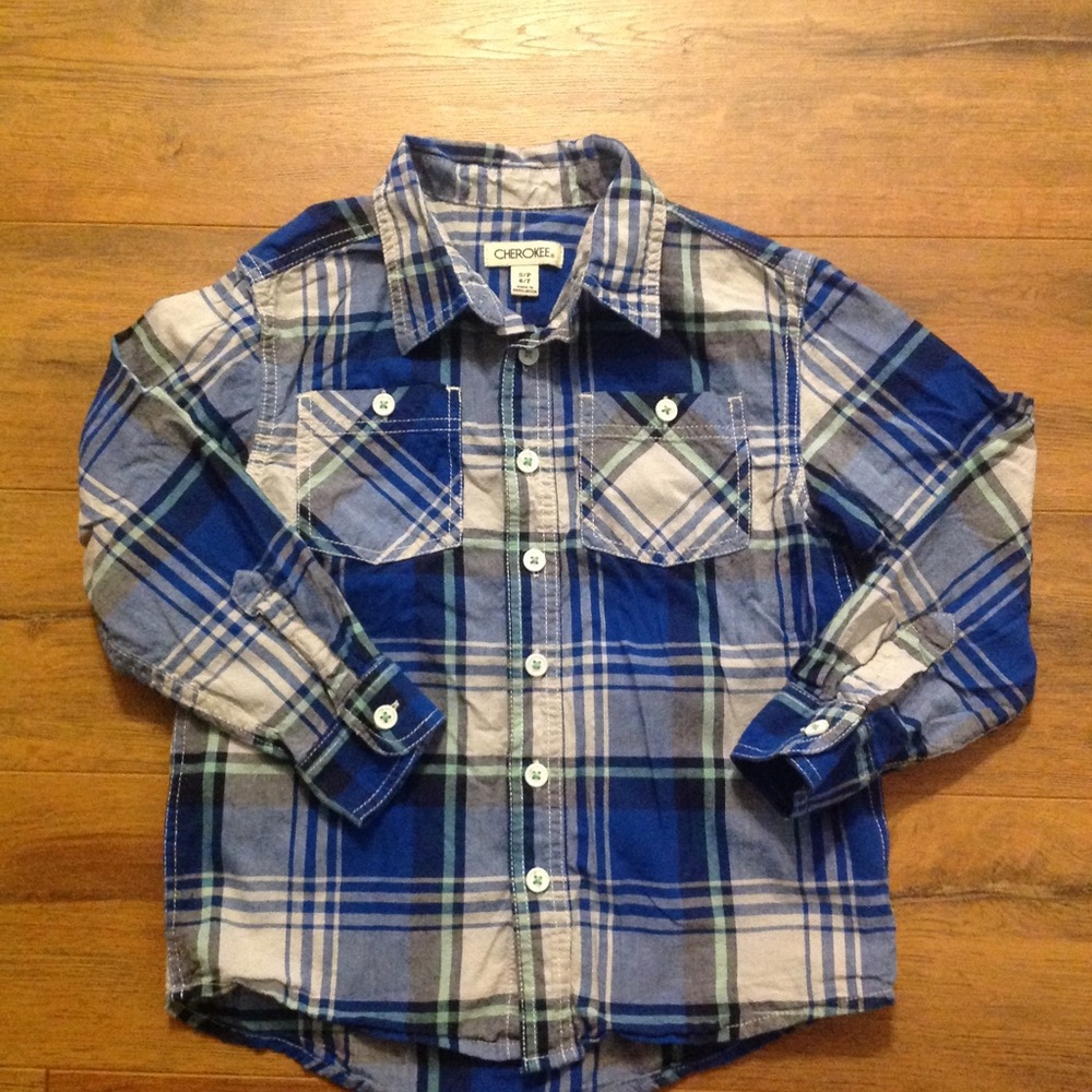 Boys Cherokee button up shirt